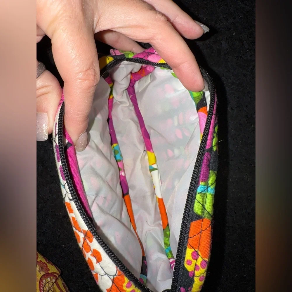 NEW VERA BRADLEY VA VA BLOOM MIRRORED MAKEUP BAG